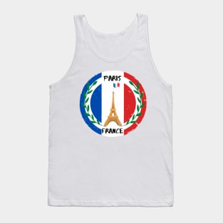 Paris France Eiffel tower Tank Top